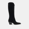 RAJ EXTRA WIDE CALF BOOTS ONYX SUEDE(Raj Extra Wide Calf Boots Onyx Suede)