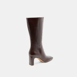 RIGGS WIDE CALF BOOTS CHOCOLATE LEATHER(Riggs Wide Calf Boots Chocolate Leather) -Dolce Vita DOLCEVITA BOOTS RIGGS CHOCOLATELEATHER 03 5976ba96 3491 424b 9caa 09d1d56ae502