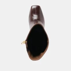 RIGGS WIDE CALF BOOTS CHOCOLATE LEATHER(Riggs Wide Calf Boots Chocolate Leather) -Dolce Vita DOLCEVITA BOOTS RIGGS CHOCOLATELEATHER 06 4859905e 2eed 4c4f a862 84684d4505b6