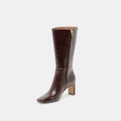 RIGGS WIDE CALF BOOTS CHOCOLATE LEATHER(Riggs Wide Calf Boots Chocolate Leather) -Dolce Vita DOLCEVITA BOOTS RIGGS CHOCOLATELEATHER 09 f43ce8e4 a2b9 4b4b a6fa 5613d583807d
