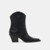 RIMONA BOOTIES BLACK LEATHER(Rimona Booties Black Leather)