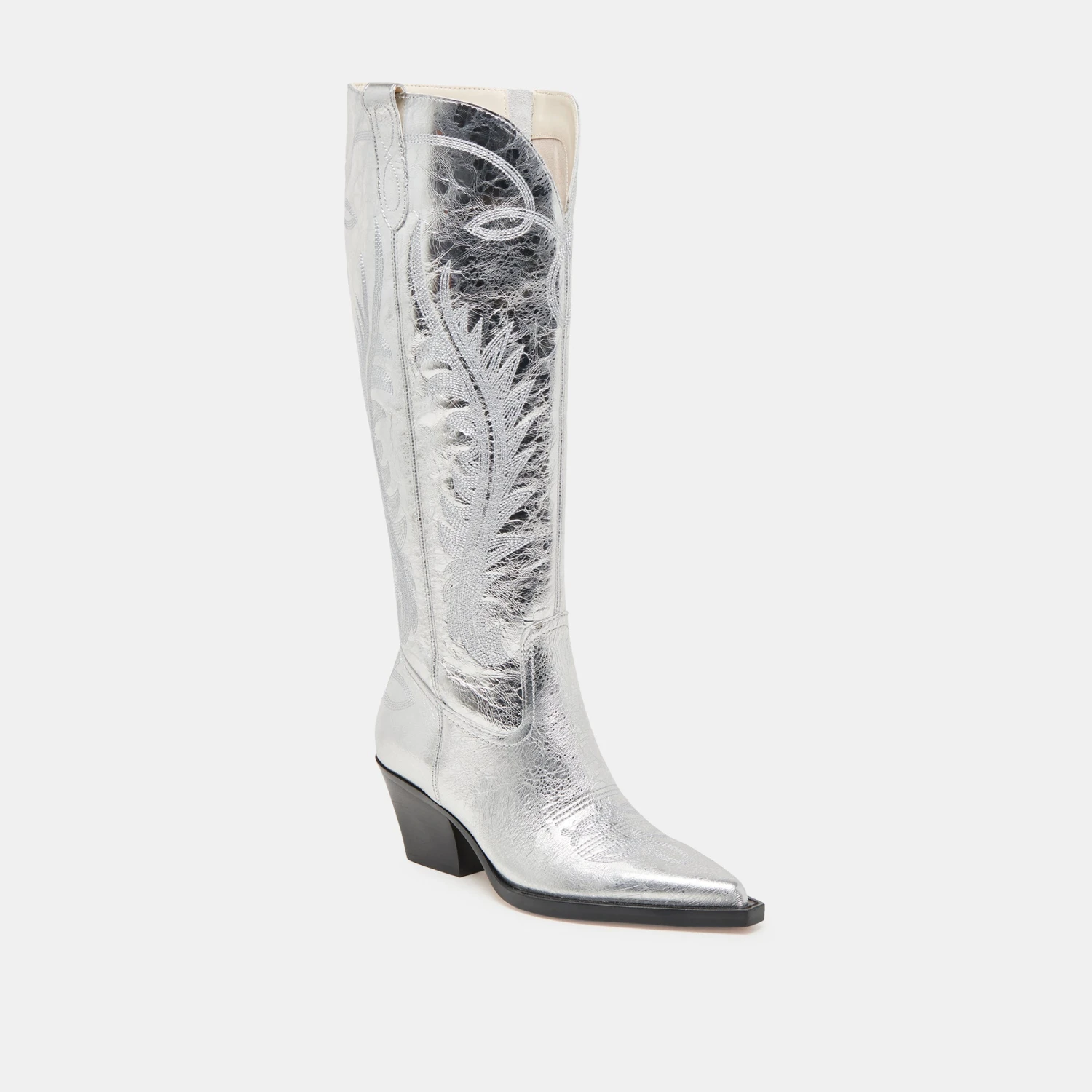 RYATT EXTRA WIDE CALF BOOTS SILVER DISTRESSED LEATHER(Ryatt Extra Wide Calf Boots Silver Distressed Leather) 2 RYATT EXTRA WIDE CALF BOOTS SILVER DISTRESSED LEATHER(Ryatt Extra Wide Calf Boots Silver Distressed Leather) - Image 2
