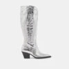 RYATT WIDE CALF BOOTS SILVER DISTRESSED LEATHER(Ryatt Wide Calf Boots Silver Distressed Leather)