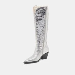 RYATT WIDE CALF BOOTS SILVER DISTRESSED LEATHER(Ryatt Wide Calf Boots Silver Distressed Leather) -Dolce Vita DOLCEVITA BOOTS RYATTWIDECALF SILVERDISTRESSEDLEATHER 08 9b851f5e a75c 423b 9dc3 de5f72ad051d