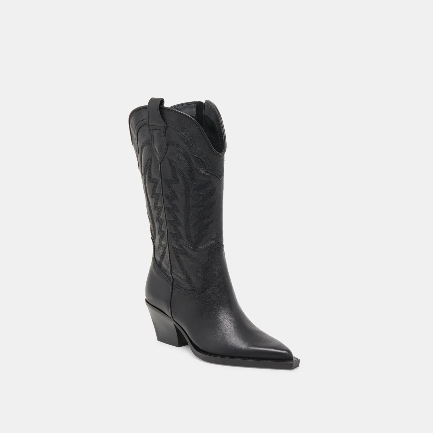 RYLAND WIDE CALF BOOTS BLACK LEATHER(Ryland Wide Calf Boots Black Leather) 3 RYLAND WIDE CALF BOOTS BLACK LEATHER(Ryland Wide Calf Boots Black Leather) - Image 3