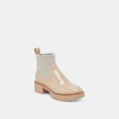 SALINE H2O BOOTIES DUNE CRINKLE PATENT(Saline H2o Booties Dune Crinkle Patent) -Dolce Vita DOLCEVITA BOOTS SALINEH2O DUNECRINKLEPATENT 01