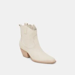 SHANIA BOOTIES IVORY NUBUCK(Shania Booties Ivory Nubuck) -Dolce Vita DOLCEVITA BOOTS SHANIA IVORYNUBUCK 01