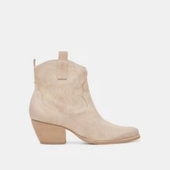 SHANIA BOOTIES TAUPE SUEDE(Shania Booties Taupe Suede)