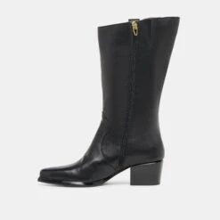 VERN WIDE CALF BOOTS BLACK LEATHER(Vern Wide Calf Boots Black Leather) -Dolce Vita DOLCEVITA BOOTS VERNWC BLACKLEATHER 03 1