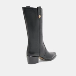 VERN BOOTS BLACK LEATHER(Vern Boots Black Leather) 11 VERN BOOTS BLACK LEATHER(Vern Boots Black Leather) -Dolce Vita DOLCEVITA BOOTS VERN BLACKLEATHER 03