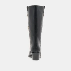 VERN WIDE CALF BOOTS BLACK LEATHER(Vern Wide Calf Boots Black Leather) -Dolce Vita DOLCEVITA BOOTS VERN BLACKLEATHER 05 2d16a6e4 f9dd 419f 8466 08fbe28e5065