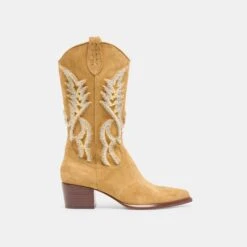 VILA BOOTS CARAMEL SUEDE(Vila Boots Caramel Suede)