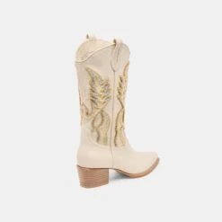 VILA BOOTS IVORY LEATHER(Vila Boots Ivory Leather) -Dolce Vita DOLCEVITA BOOTS VILA IVORYLEATHER 03