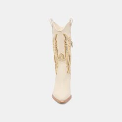 VILA BOOTS IVORY LEATHER(Vila Boots Ivory Leather) -Dolce Vita DOLCEVITA BOOTS VILA IVORYLEATHER 04