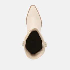 VILA BOOTS IVORY LEATHER(Vila Boots Ivory Leather) -Dolce Vita DOLCEVITA BOOTS VILA IVORYLEATHER 06