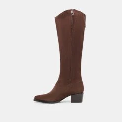 VIRONA H2O WIDE CALF BOOTS DK BROWN SUEDE(Virona H2o Wide Calf Boots Dk Brown Suede) -Dolce Vita DOLCEVITA BOOTS VIRONAH2OWC DKBROWNSUEDE 03 1