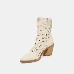 ZENOBI BOOTIES OFF WHITE LEATHER(Zenobi Booties Off White Leather) -Dolce Vita DOLCEVITA BOOT ZENOBI OFFWHITELEATHER 08