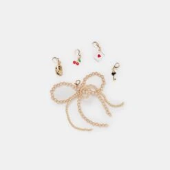 GOLD BOW CHARM PACKAGE ASSORTED(Gold Bow Charm Package Assorted)