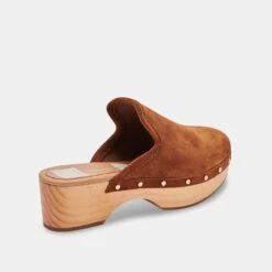 CLOSEN CLOGS COGNAC SUEDE - COGNAC SUEDE / 8 / 935 - Re:vita(Closen Clogs Cognac Suede Cognac Suede 8 935 Resale) -Dolce Vita DOLCEVITA CLOGS CLOSEN COGNACSUEDE 03