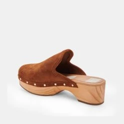 CLOSEN CLOGS COGNAC SUEDE - COGNAC SUEDE / 8 / 935 - Re:vita(Closen Clogs Cognac Suede Cognac Suede 8 935 Resale) -Dolce Vita DOLCEVITA CLOGS CLOSEN COGNACSUEDE 09