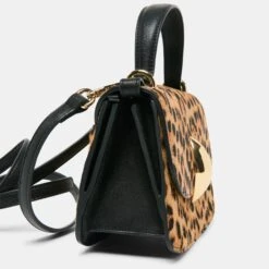 LUCIA CROSSBODY LEOPARD CALF HAIR(Lucia Crossbody Leopard Calf Hair) 9 LUCIA CROSSBODY LEOPARD CALF HAIR(Lucia Crossbody Leopard Calf Hair) -Dolce Vita DOLCEVITA CROSSBODY LUCIA H LEOPARDCALFHAIR 5