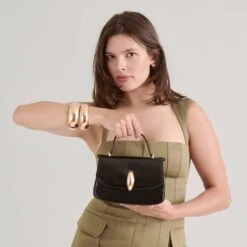 LUCIA CROSSBODY BLACK CRACKLED STELLA(Lucia Crossbody Black Crackled Stella) -Dolce Vita DOLCEVITA CROSSBODY LUCIA BLACKCRACKLEPU 03 8fb8481f 3599 4ae3 910a 35233828e60c