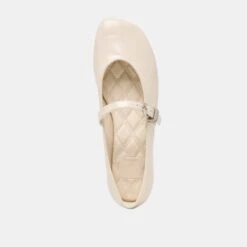 ALIZZA BALLET FLATS CREME CRINKLE PATENT(Alizza Ballet Flats Creme Crinkle Patent) -Dolce Vita DOLCEVITA FLATS ALIZZA CREMECRINKLEPATENT 06
