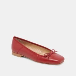 ANISA BALLET FLATS RED CRINKLE PATENT(Anisa Ballet Flats Red Crinkle Patent) -Dolce Vita DOLCEVITA FLATS ANISA REDCRINKLEPATENT 01