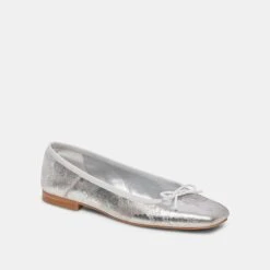 Dolce Vita ANISA BALLET FLATS SILVER DISTRESSED LEATHER(Anisa Ballet Flats Silver Distressed Leather) -Dolce Vita DOLCEVITA FLATS ANISA SILVERDESTRESSEDLEATHER 01