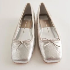Dolce Vita ANISA BALLET FLATS SILVER DISTRESSED LEATHER(Anisa Ballet Flats Silver Distressed Leather) -Dolce Vita DOLCEVITA FLATS ANISA SILVERDESTRESSEDLEATHER 5