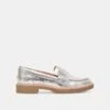 Dolce Vita ARABEL LOAFERS SILVER DISTRESSED LEATHER(Arabel Loafers Silver Distressed Leather)