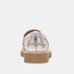 Dolce Vita ARABEL LOAFERS SILVER DISTRESSED LEATHER(Arabel Loafers Silver Distressed Leather) -Dolce Vita DOLCEVITA FLATS ARABEL SILVERDISTRESSEDLEATHER 05