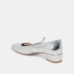 ARDIEN HEELS SILVER CRINKLE PATENT(Ardien Heels Silver Crinkle Patent) -Dolce Vita DOLCEVITA FLATS ARDIEN SILVERDISTRESSEDLEATHER 08