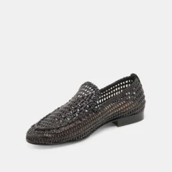 ARMOND FLATS BLACK WOVEN LEATHER(Armond Flats Black Woven Leather) -Dolce Vita DOLCEVITA FLATS ARMOND BLACKWOVENLEATHER 08