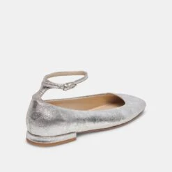 Dolce Vita ASHYA BALLET FLATS SILVER DISTRESSED LEATHER(Ashya Ballet Flats Silver Distressed Leather) -Dolce Vita DOLCEVITA FLATS ASHYA SILVERDISTRESSEDLEATHER 03