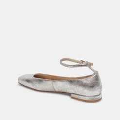 Dolce Vita ASHYA BALLET FLATS SILVER DISTRESSED LEATHER(Ashya Ballet Flats Silver Distressed Leather) -Dolce Vita DOLCEVITA FLATS ASHYA SILVERDISTRESSEDLEATHER 08