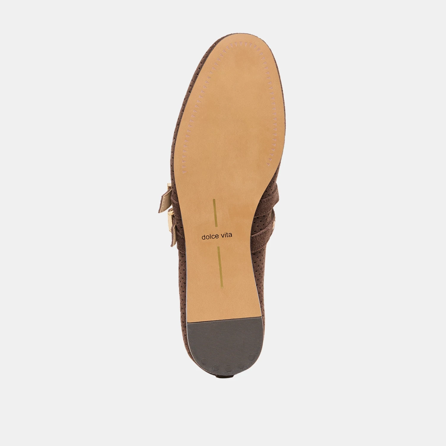 BAYLEE GROMMET BALLET FLATS DK BROWN PERFORATED SUEDE(Baylee Grommet Ballet Flats Dk Brown Perforated Suede) 14 BAYLEE GROMMET BALLET FLATS DK BROWN PERFORATED SUEDE(Baylee Grommet Ballet Flats Dk Brown Perforated Suede) - Image 14