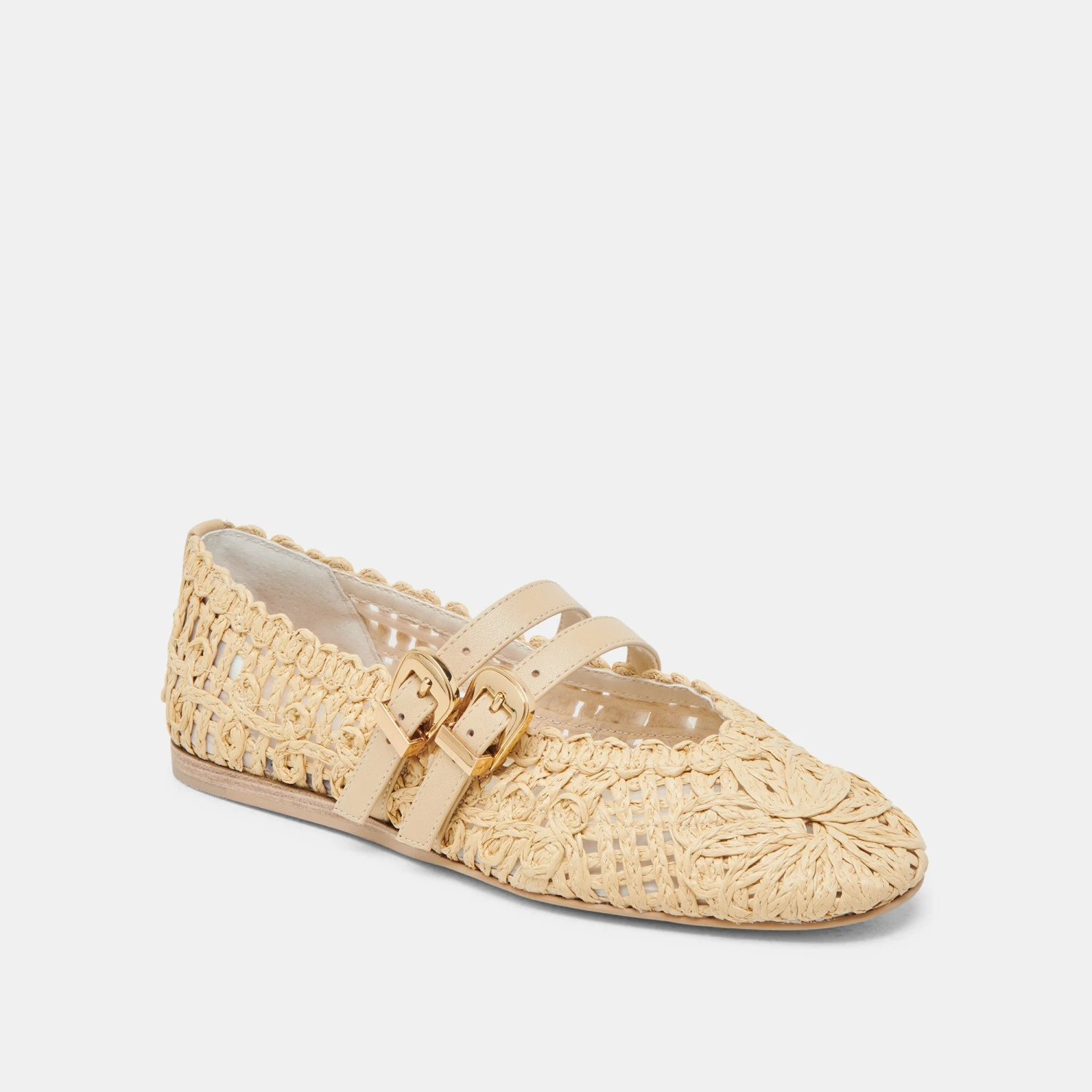 BAYLEE SUNFLOWER WIDE BALLET FLATS LT NATURAL MACRAME(Baylee Sunflower Wide Ballet Flats Lt Natural Macrame) 2 BAYLEE SUNFLOWER WIDE BALLET FLATS LT NATURAL MACRAME(Baylee Sunflower Wide Ballet Flats Lt Natural Macrame) - Image 2