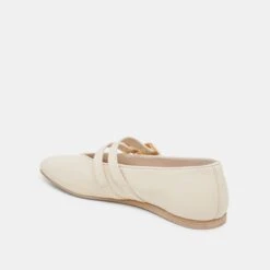 BAYLEE WIDE BALLET FLATS IVORY LEATHER(Baylee Wide Ballet Flats Ivory Leather) -Dolce Vita DOLCEVITA FLATS BAYLEE IVORYCRIINKLEPATENT 09 88eee401 5318 4033 a13e 24eca69978f8