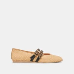 BAYLEE BALLET FLATS NATURAL RAFFIA(Baylee Ballet Flats Natural Raffia)
