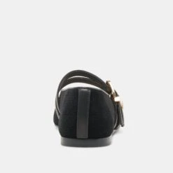 BAYLEE BALLET FLATS ONYX PERFORATED SUEDE(Baylee Ballet Flats Onyx Perforated Suede) -Dolce Vita DOLCEVITA FLATS BAYLEE ONYXPERFORATEDSUEDE 05