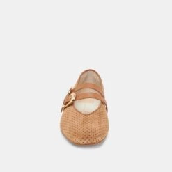 BAYLEE WIDE BALLETS FLATS PECAN PERFORATED SUEDE(Baylee Wide Ballet Flats Pecan Perforated Suede) -Dolce Vita DOLCEVITA FLATS BAYLEE PECANPERFORATEDSUEDE 04 73dd1b96 e873 48e2 abdc 0702f17e84f8