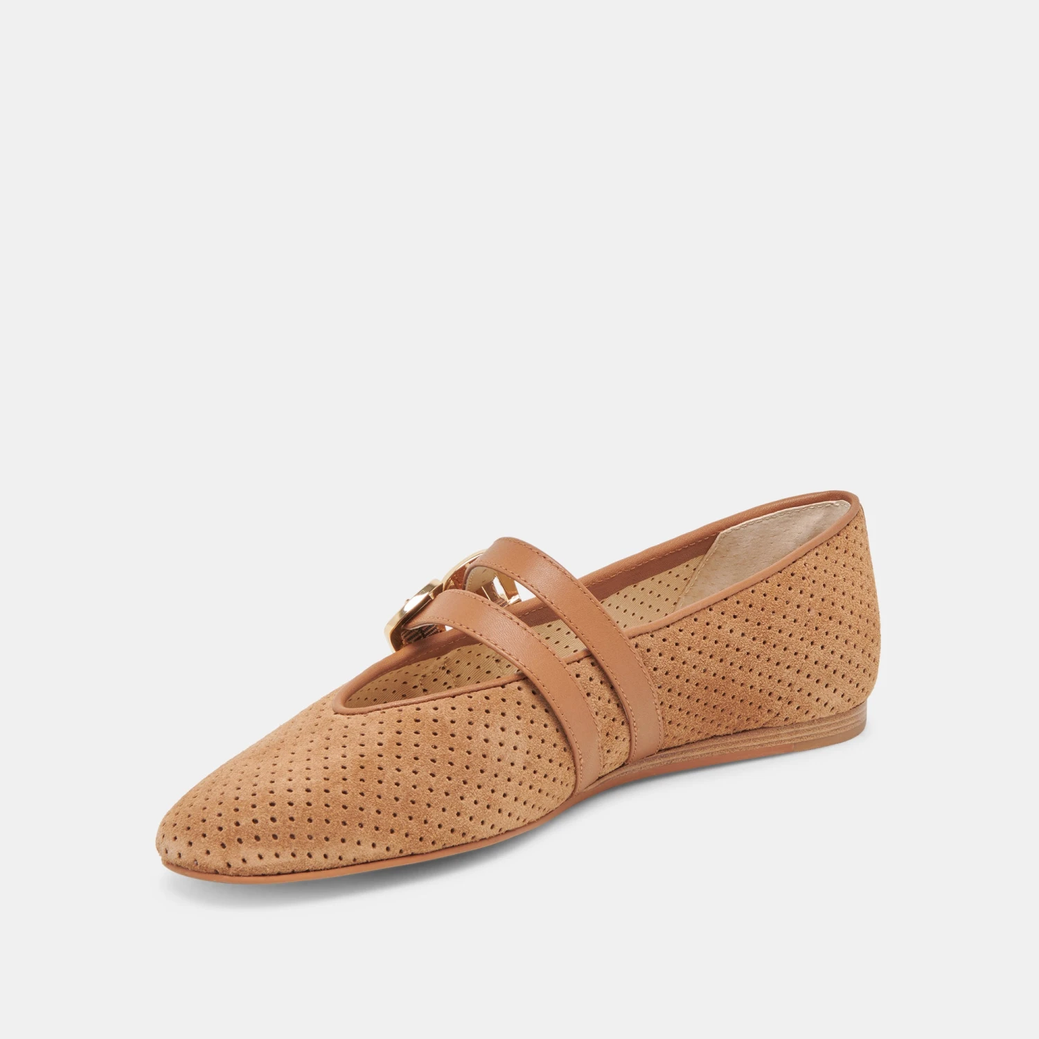 BAYLEE BALLET FLATS PECAN PERFORATED SUEDE(Baylee Ballet Flats Pecan Perforated Suede) 6 BAYLEE BALLET FLATS PECAN PERFORATED SUEDE(Baylee Ballet Flats Pecan Perforated Suede) - Image 6