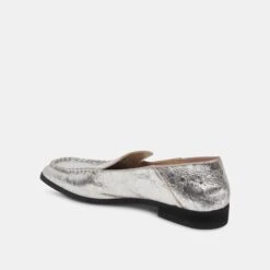 BENY WIDE FLATS SILVER DISTRESSED LEATHER(Beny Wide Flats Silver Distressed Leather) -Dolce Vita DOLCEVITA FLATS BENY SILVERDESTRESSEDLEATHER 09 2