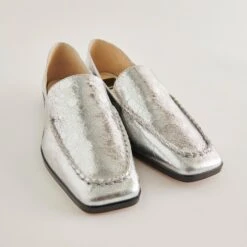 BENY WIDE FLATS SILVER DISTRESSED LEATHER(Beny Wide Flats Silver Distressed Leather) -Dolce Vita DOLCEVITA FLATS BENY SILVERDESTRESSEDLEATHER 1 7eae50e8 afb7 44b4 a337 692e427a7814