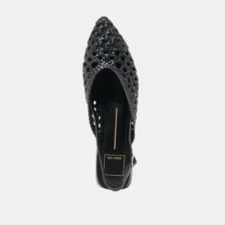 BIRDIE FLATS BLACK WOVEN LEATHER(Birdie Flats Black Woven Leather) 16 BIRDIE FLATS BLACK WOVEN LEATHER(Birdie Flats Black Woven Leather) -Dolce Vita DOLCEVITA FLATS BIRDIE BLACKWOVENLEATHE 06