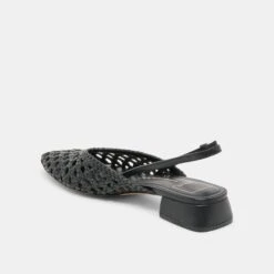 BIRDIE FLATS BLACK WOVEN LEATHER(Birdie Flats Black Woven Leather) 13 BIRDIE FLATS BLACK WOVEN LEATHER(Birdie Flats Black Woven Leather) -Dolce Vita DOLCEVITA FLATS BIRDIE BLACKWOVENLEATHE 08