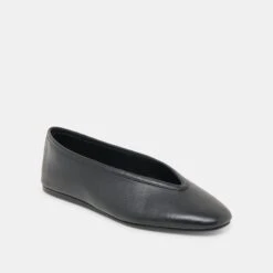 BRAIDY BALLET FLATS BLACK LEATHER(Braidy Ballet Flats Black Leather) -Dolce Vita DOLCEVITA FLATS BRAIDY BLACKLEATHER 01
