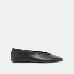 BRAIDY BALLET FLATS BLACK LEATHER(Braidy Ballet Flats Black Leather)