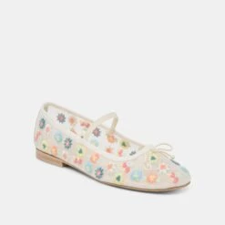 CADEL FLORAL BALLET FLATS IVORY FLORAL MESH(Cadel Floral Ballet Flats Ivory Floral Mesh) 13 CADEL FLORAL BALLET FLATS IVORY FLORAL MESH(Cadel Floral Ballet Flats Ivory Floral Mesh) -Dolce Vita DOLCEVITA FLATS CADELFLORAL IVORYFLORALMESH 01